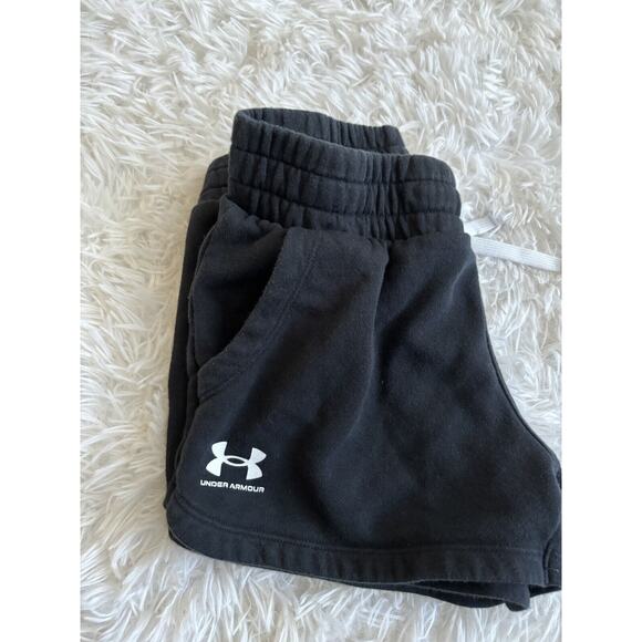 Under Armour Girls Sz. M Knit Black Sweatshirts. Comfortable, Pockets. Cute - Picture 11 of 12